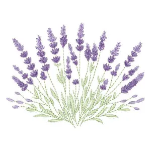 Matriz de bordado Lavanda
