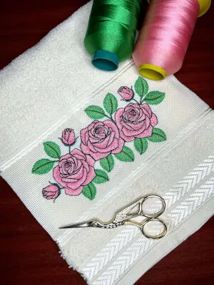 Matriz de bordado Arranjo de Rosas