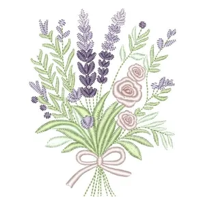 Matriz de bordado Arranjo de Lavanda