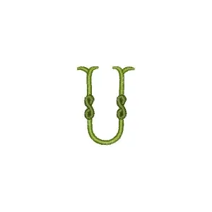 Matriz de bordado Monograma Letra U