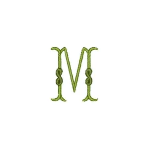 Matriz de bordado Monograma Letra M