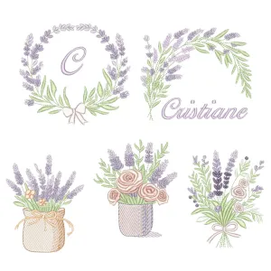 Pacote de Matrizes Arranjos de Lavanda