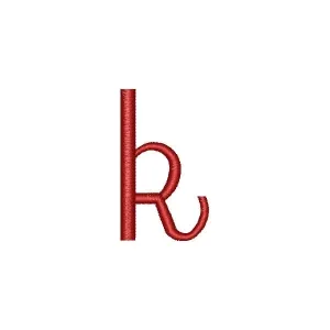 Matriz de bordado Alfabeto Cursivo Letra k