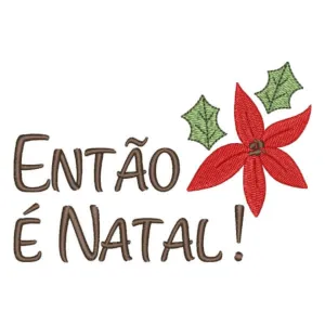 Matriz de bordado Mensagem Natalina