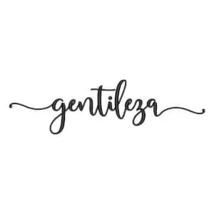 Matriz de bordado Gentileza