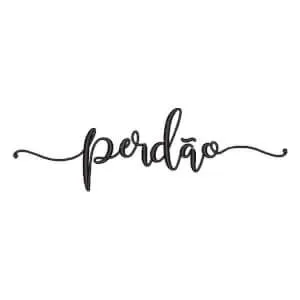 Matriz de bordado Perdão
