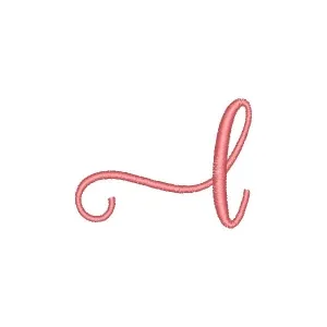 Matriz de bordado Fonte Humble Letra L com Glifo Esquerdo
