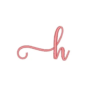 Matriz de bordado Fonte Humble Letra H com Glifo Esquerdo