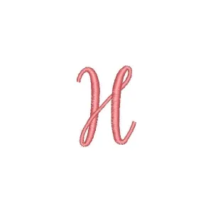 Matriz de bordado Fonte Humble Letra H