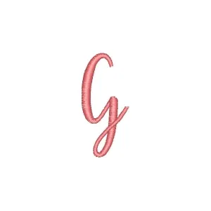 Matriz de bordado Fonte Humble Letra G