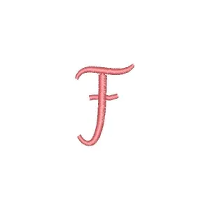 Matriz de bordado Fonte Humble Letra F