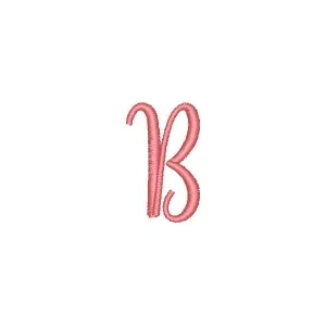 Matriz de bordado Fonte Humble Letra B