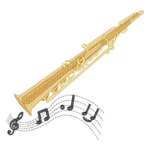 Matriz de bordado Sax Reto