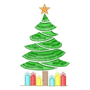Matriz de bordado Árvore de Natal