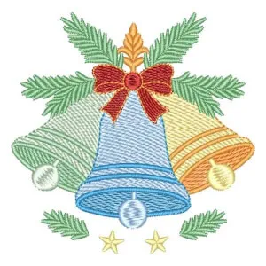 Matriz de bordado Sinos de Natal