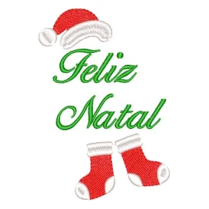 Matriz de bordado Enfeite de Natal