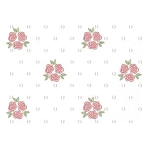 Matriz de bordado Barrado Floral Jardim