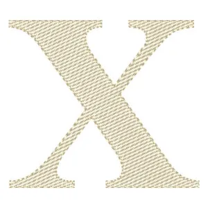 Matriz de bordado Letra X