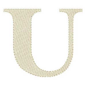 Matriz de bordado Letra U