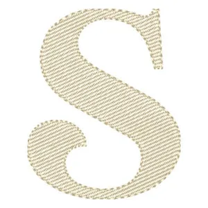 Matriz de bordado Letra S