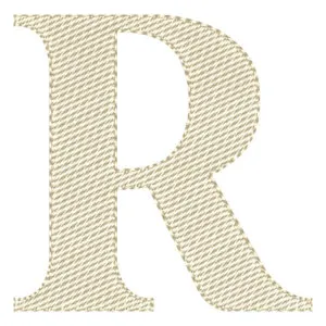 Matriz de bordado Letra R