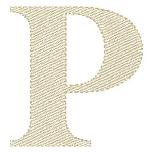 Matriz de bordado Letra P