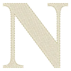Matriz de bordado Letra N