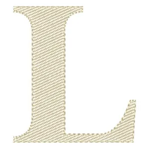 Matriz de bordado Letra L