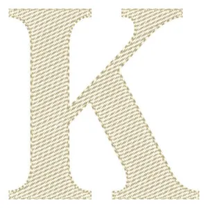 Matriz de bordado Letra K