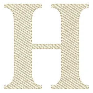 Matriz de bordado Letra H