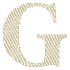Matriz de bordado Letra G