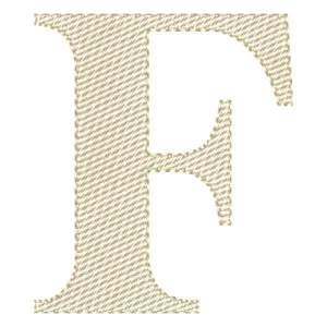 Matriz de bordado Letra F