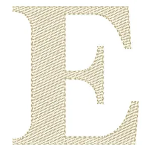Matriz de bordado Letra E
