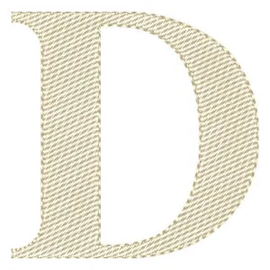 Matriz de bordado Letra D