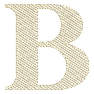 Matriz de bordado Letra B