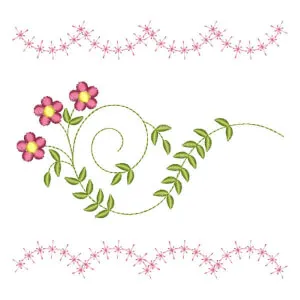 Matriz de bordado Arranjo de Floral