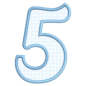 Matriz de bordado Número 5 (Aplique)