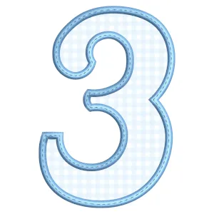 Matriz de bordado Número 3 (Aplique)