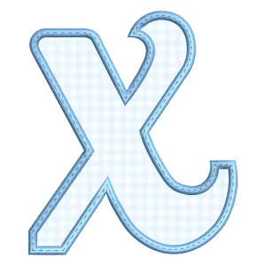 Matriz de bordado Monograma - Letra X (Aplique)