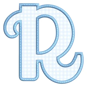 Matriz de bordado Monograma - Letra R (Aplique)