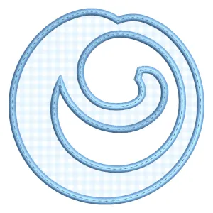 Matriz de bordado Monograma - Letra O (Aplique)