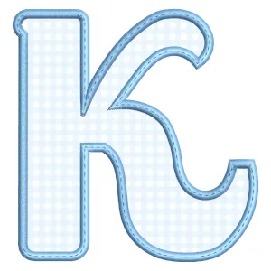Matriz de bordado Monograma - Letra K (Aplique)