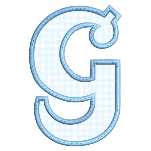 Matriz de bordado Monograma - Letra G (Aplique)