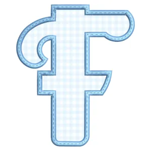Matriz de bordado Monograma - Letra F (Aplique)