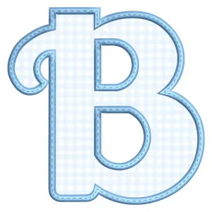 Matriz de bordado Monograma - Letra B (Aplique)