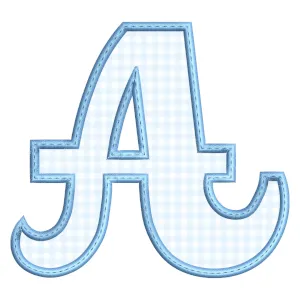 Matriz de bordado Monograma - Letra A (Aplique)