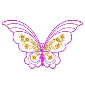 Matriz de bordado borboleta 29