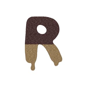 Matriz de bordado Letra R