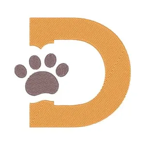 Matriz de bordado Letra D pata