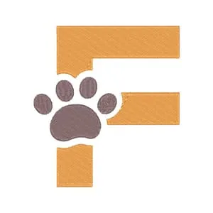 Matriz de bordado Letra F pata